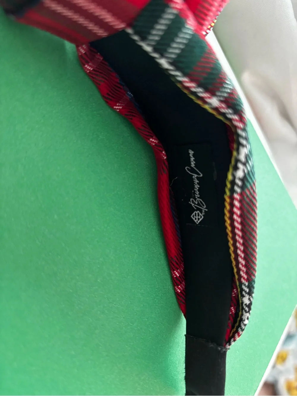 Plaid Red Knot Headband - Women Accessories Brianna Cannon